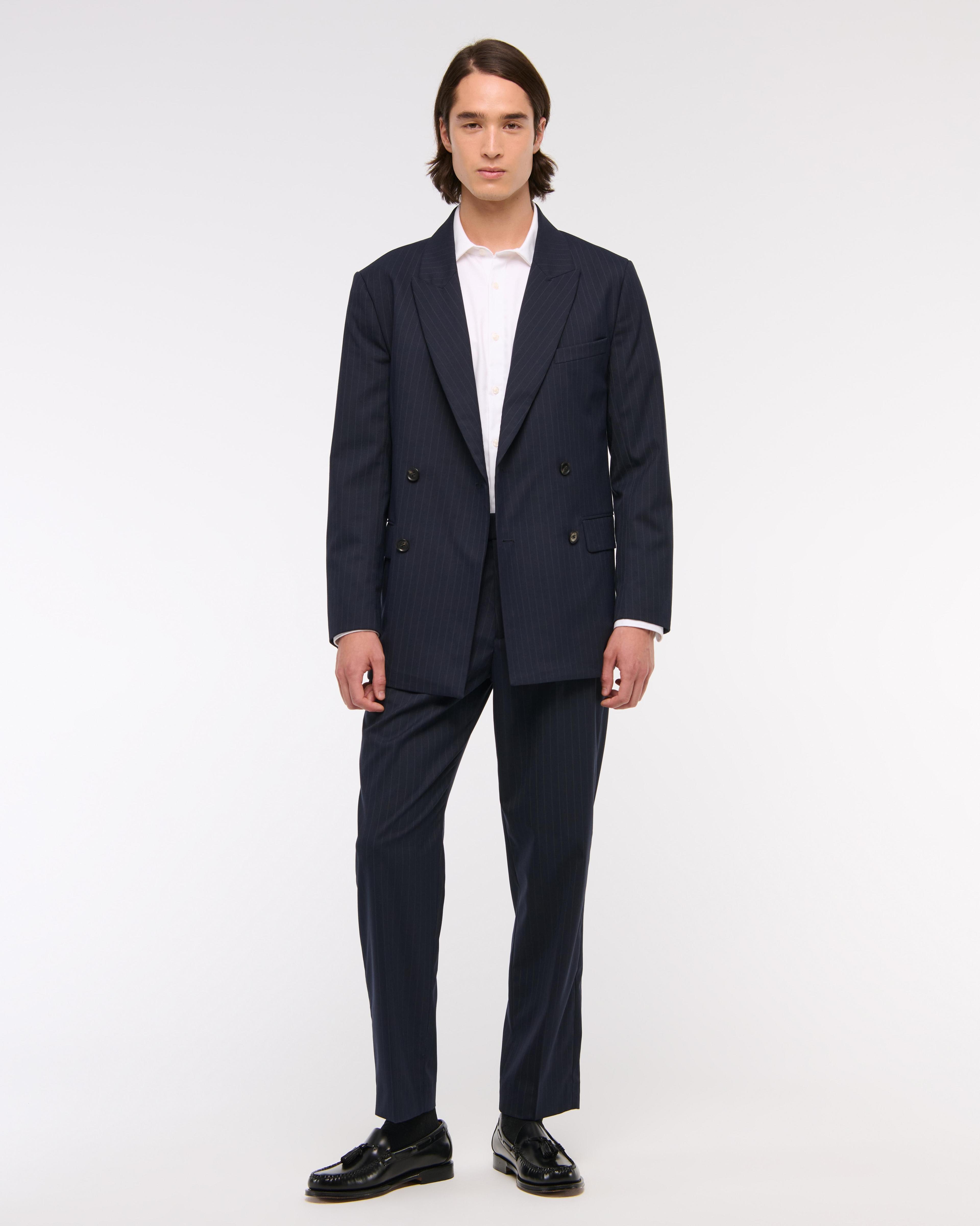 The A&F Collins Tailored Double-Breasted Blazer Product Image