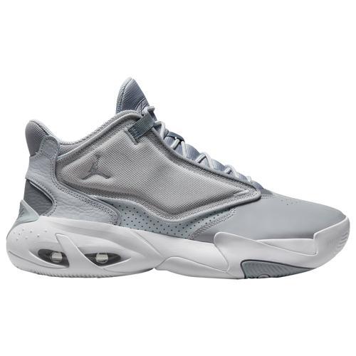 Jordan Mens Max Aura 4 - Basketball Shoes Black/Grey/White Product Image