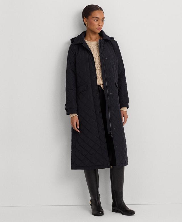 Lauren Ralph Lauren Womens Collared Quilted Coat Product Image