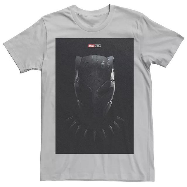 Mens Marvel Wakanda Forever Black Panther Mask Poster Tee Product Image