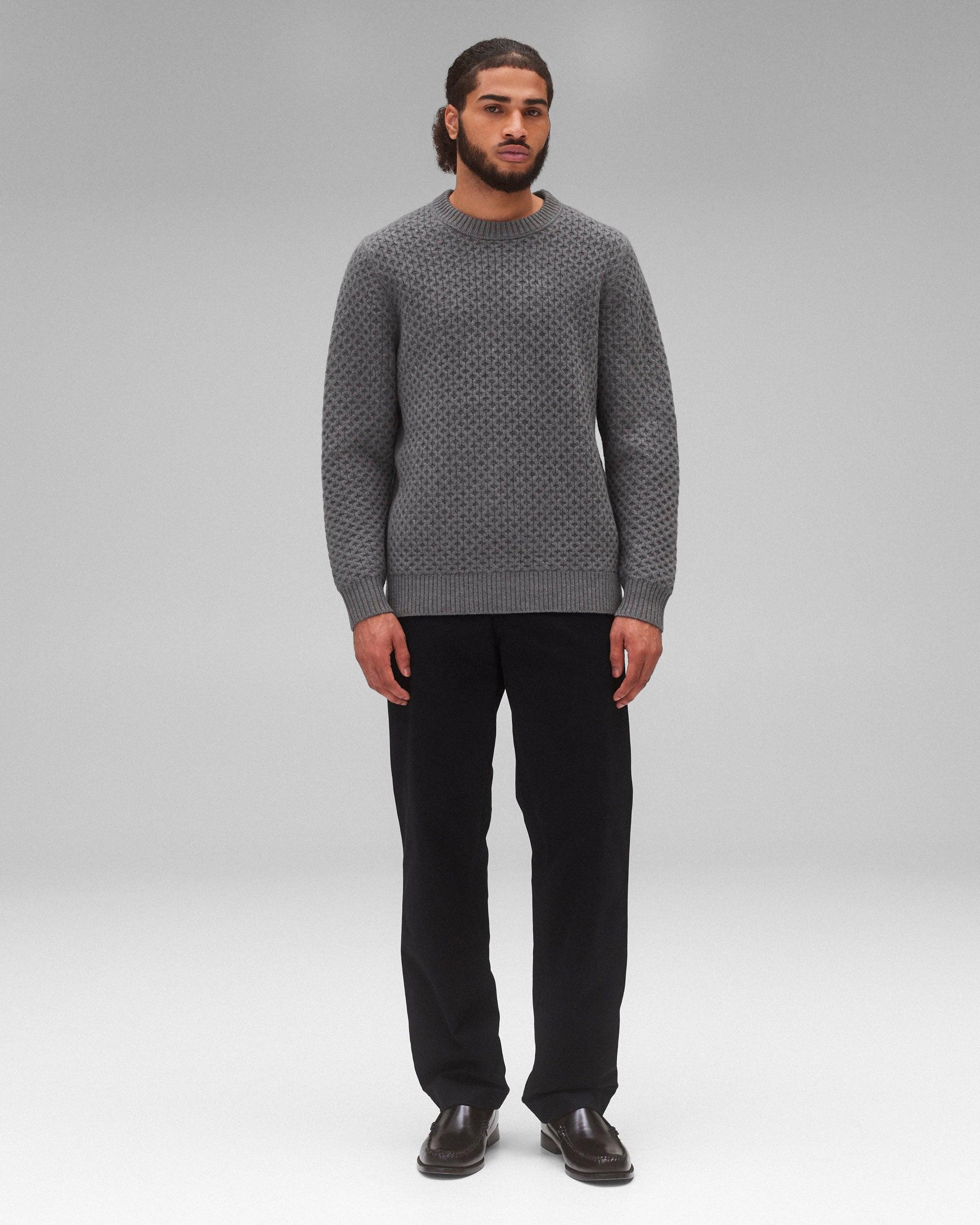 Merino Honeycomb Crewneck Male Product Image