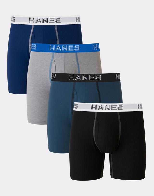 Big & Tall Hanes Ultimate 4-Pack Stretch Boxer Brief, Mens Product Image