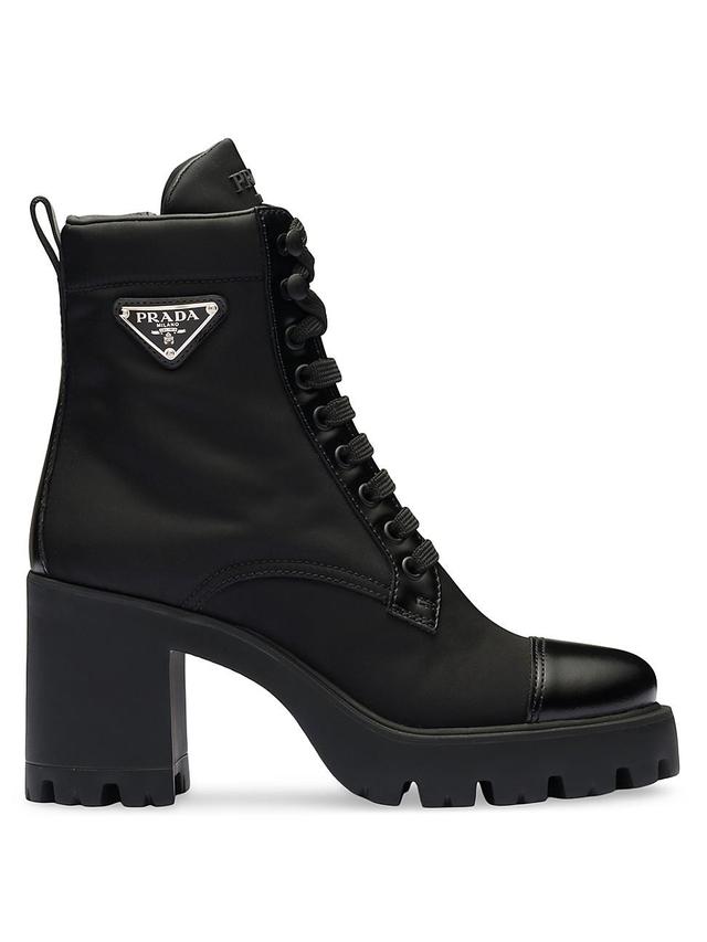 Womens Re-Nylon and Leather Booties Product Image