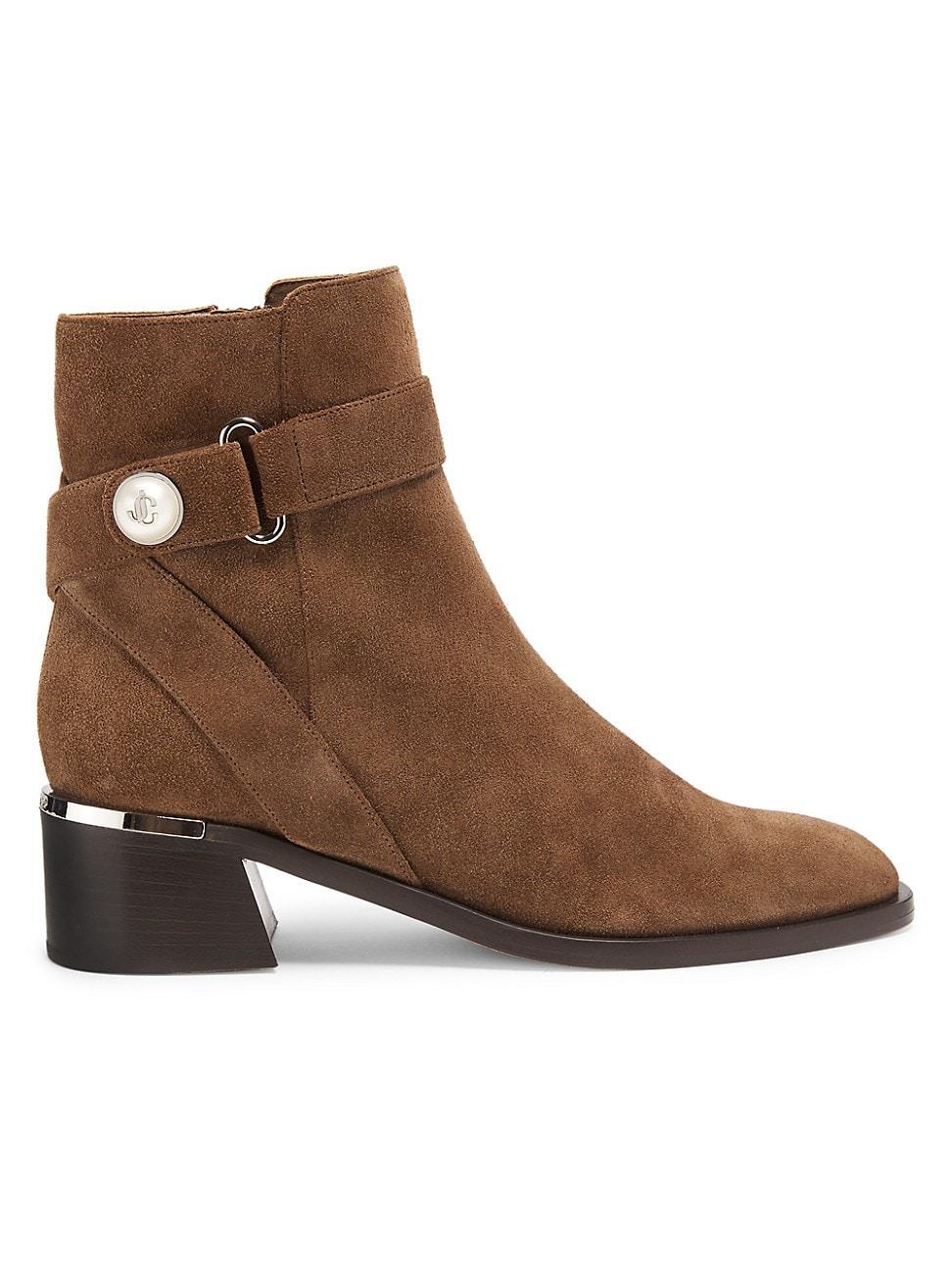 Womens Noor 45MM Suede Ankle Boots Product Image