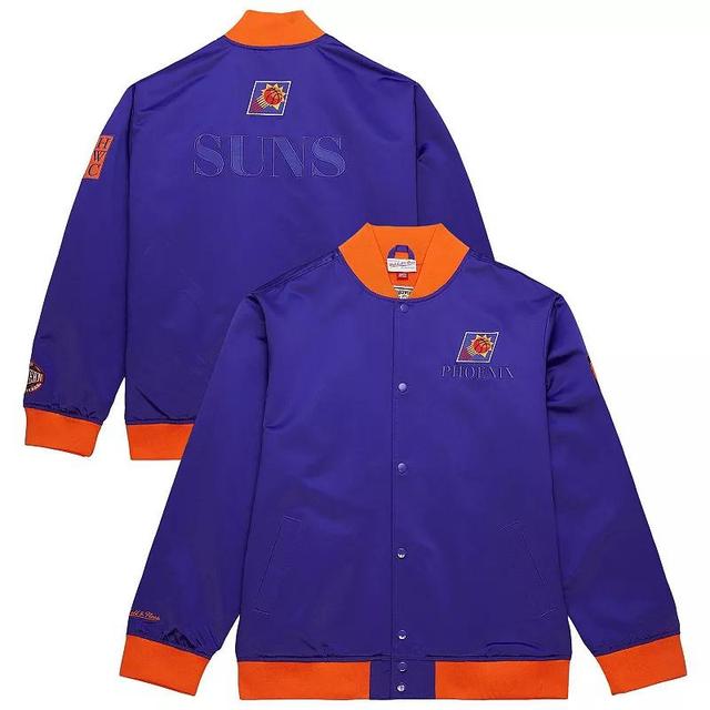 Mens Mitchell & Ness Purple Phoenix Suns Hardwood Classics Team OG 3.0 Lightweight Satin Full-Snap Jacket Product Image