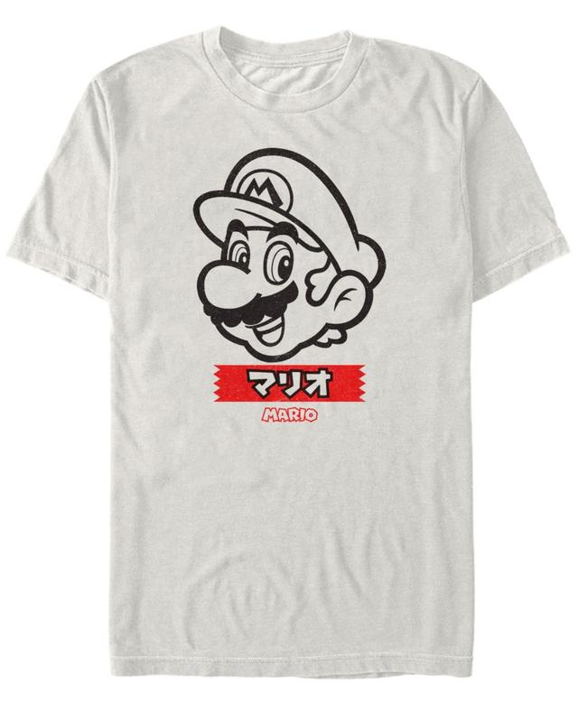 Nintendo Mens Super Mario Outline Short Sleeve T-Shirt Product Image