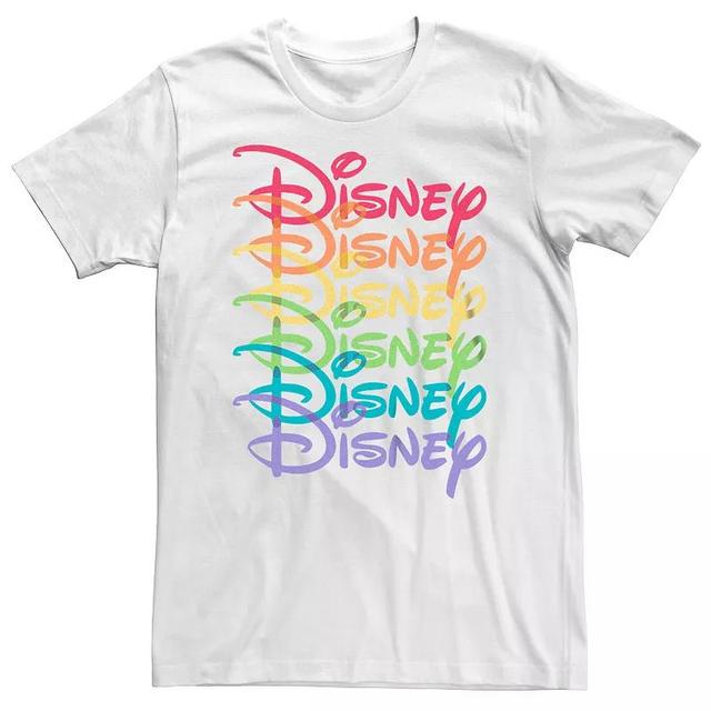 Disneys Big & Tall Pride Logo Stacked Graphic Tee, Mens Product Image