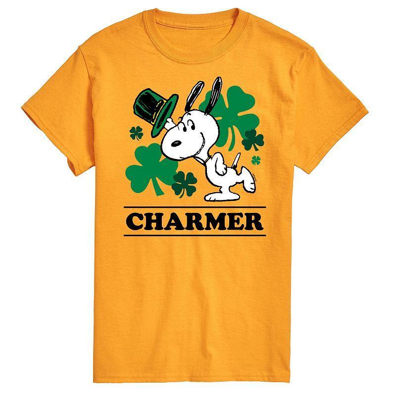 Mens Peanuts Snoopy Charmer Tee Gold Product Image