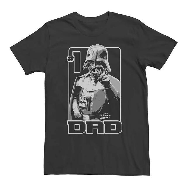 Mens Star Wars Darth Vader Number One Dad Graphic Tee Product Image