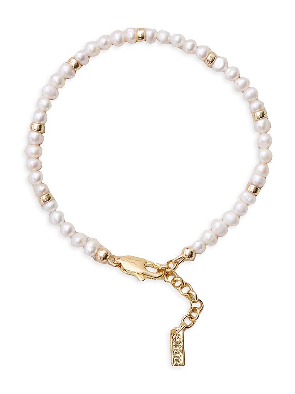 Womens Lim 14K Gold-Plated, 14K Gold-Filled Beads & Freshwater Pearl Bracelet Product Image