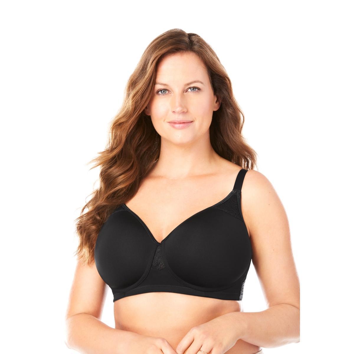 Comfort Choice Womens Stay-Cool Wireless Wicking T-Shirt Bra Product Image