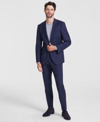 HUGO BOSS Hugo By  Mens Slim Fit Superflex Stretch Solid Suit Separates In Black Product Image