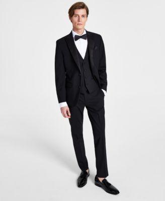 Bar Iii Mens Slim Fit Faille Trim Tuxedo Jacket Vest Pants Created For Macys Product Image