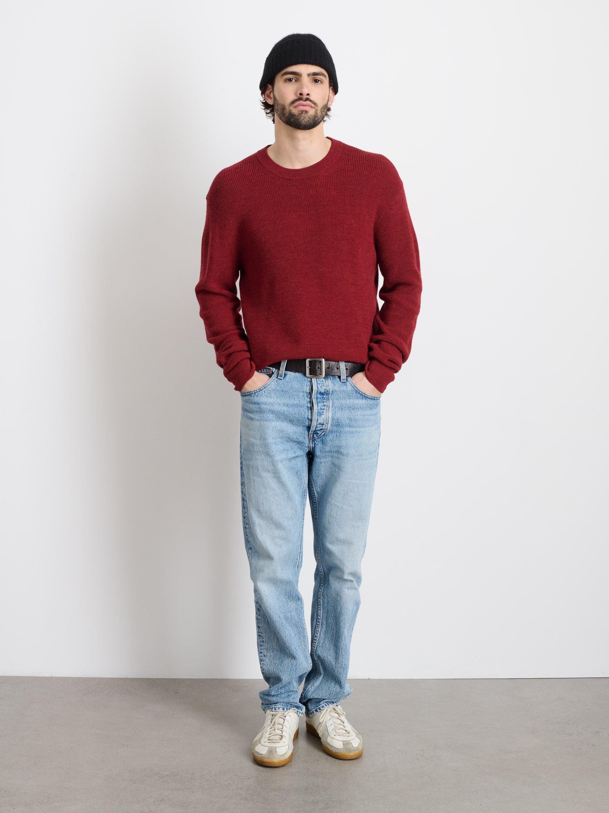 Hank Crewneck Sweater In Wool Male Product Image