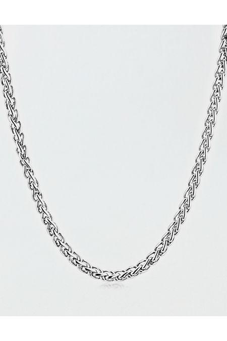 West Coast Jewelry Stainless Steel Polished Spiga Chain Necklace Mens Product Image