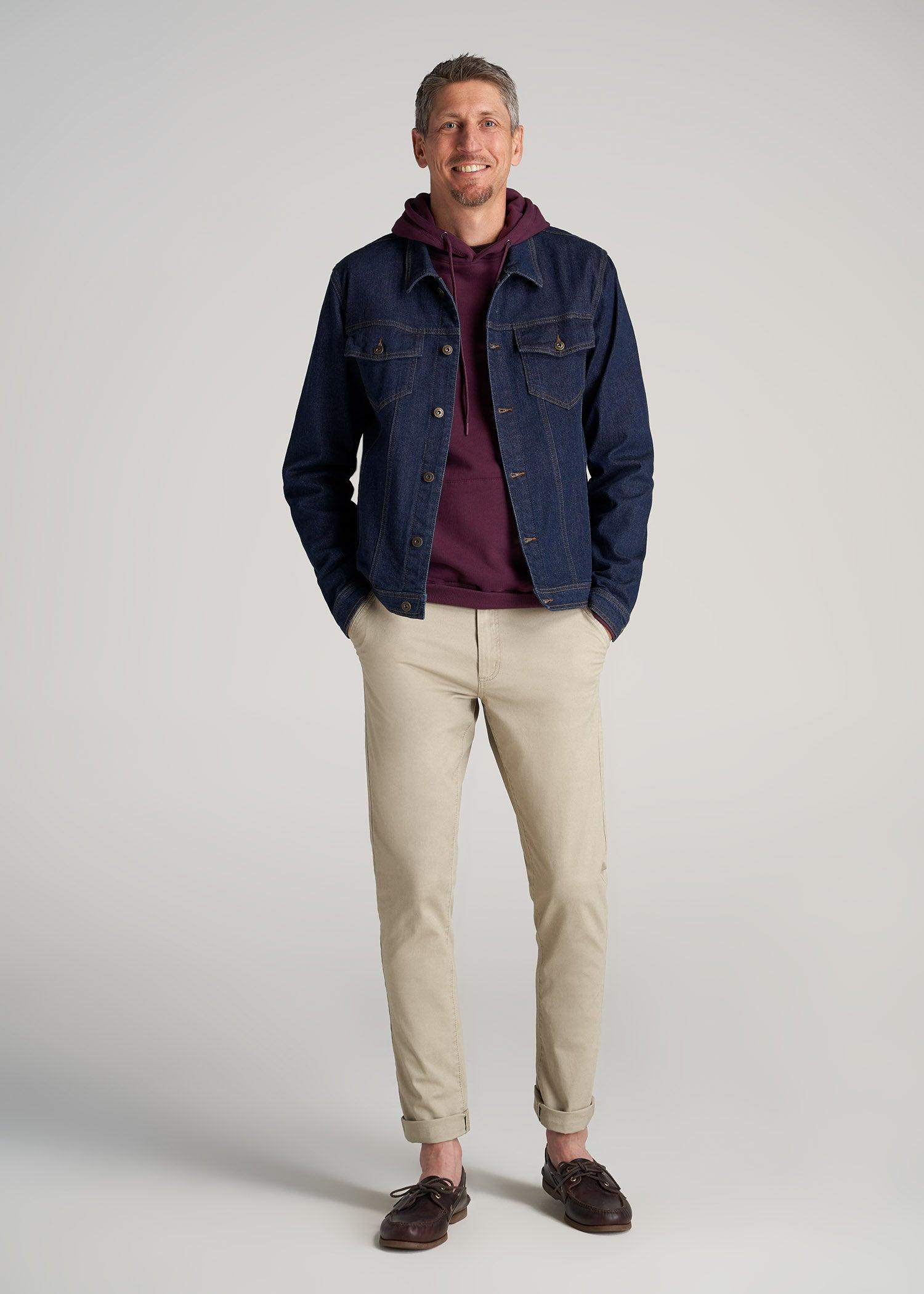 Carman TAPERED Chinos in Desert Khaki - Pants for Tall Men Male Product Image