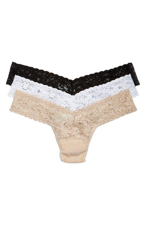 Hanky Panky 3-Pack Low Rise Thong Women's Underwear Product Image