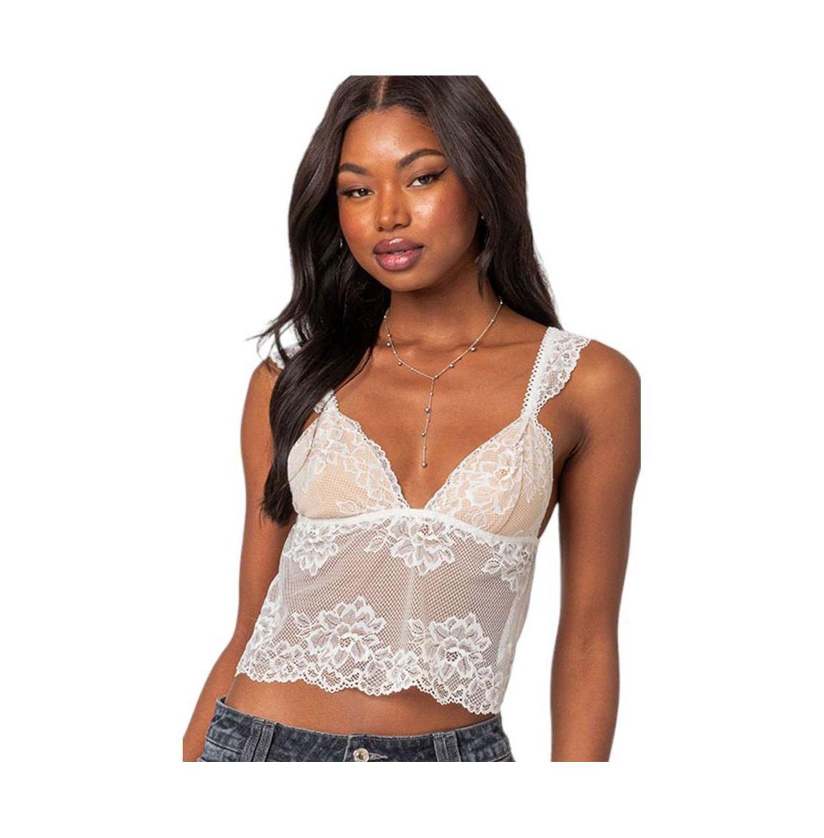 Womens Jasmine sheer lace top Product Image