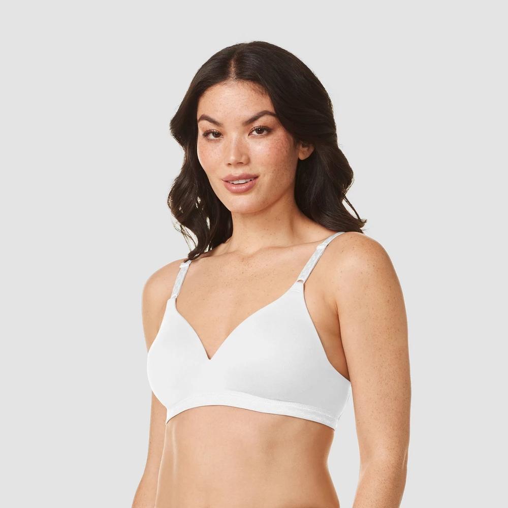 Simply Perfect by Warners Womens Supersoft Wirefree Bra - Pale 38D Product Image