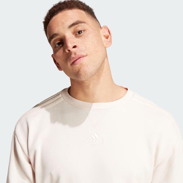 ALL SZN French Terry 3-Stripes Garment Wash Crew Sweatshirt Product Image