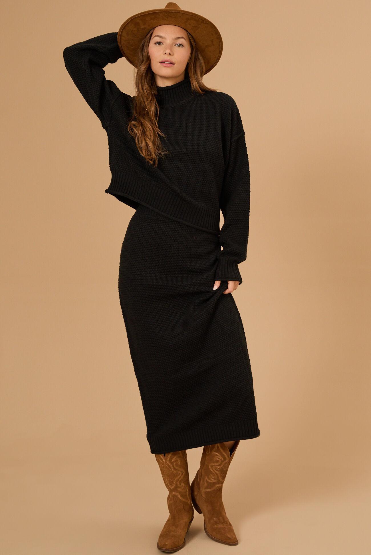 Faith Knit Midi Skirt Product Image