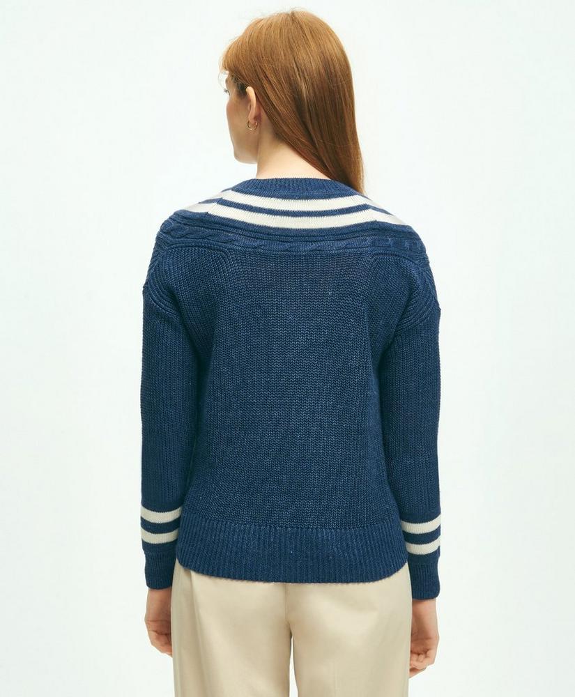 Relaxed Linen Tennis Sweater Product Image