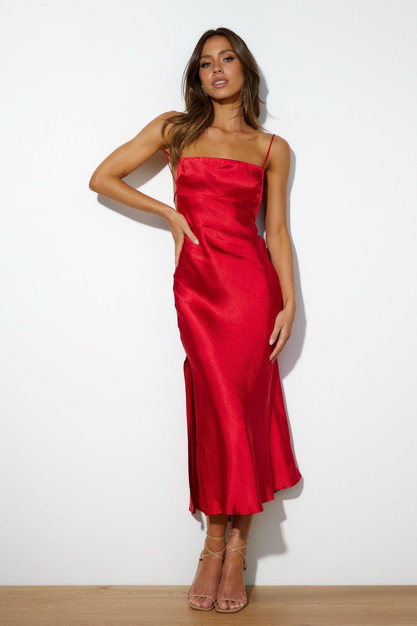 No Advice Midi Dress Red product image