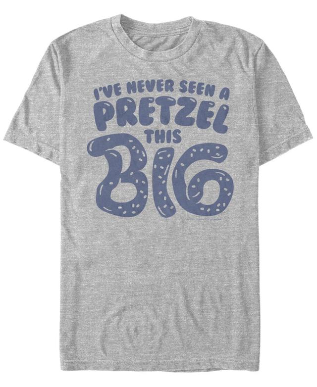 Mens Crazy Ex Girlfriend Big Pretzel Tee Athletic Grey Product Image