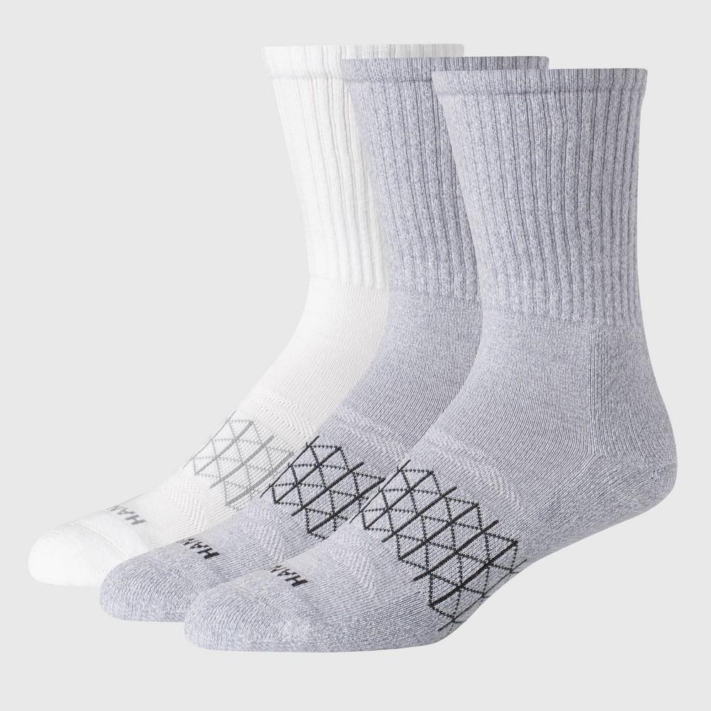 Hanes Premium Mens 3pk Absolute Active Crew Socks 6-12 Product Image