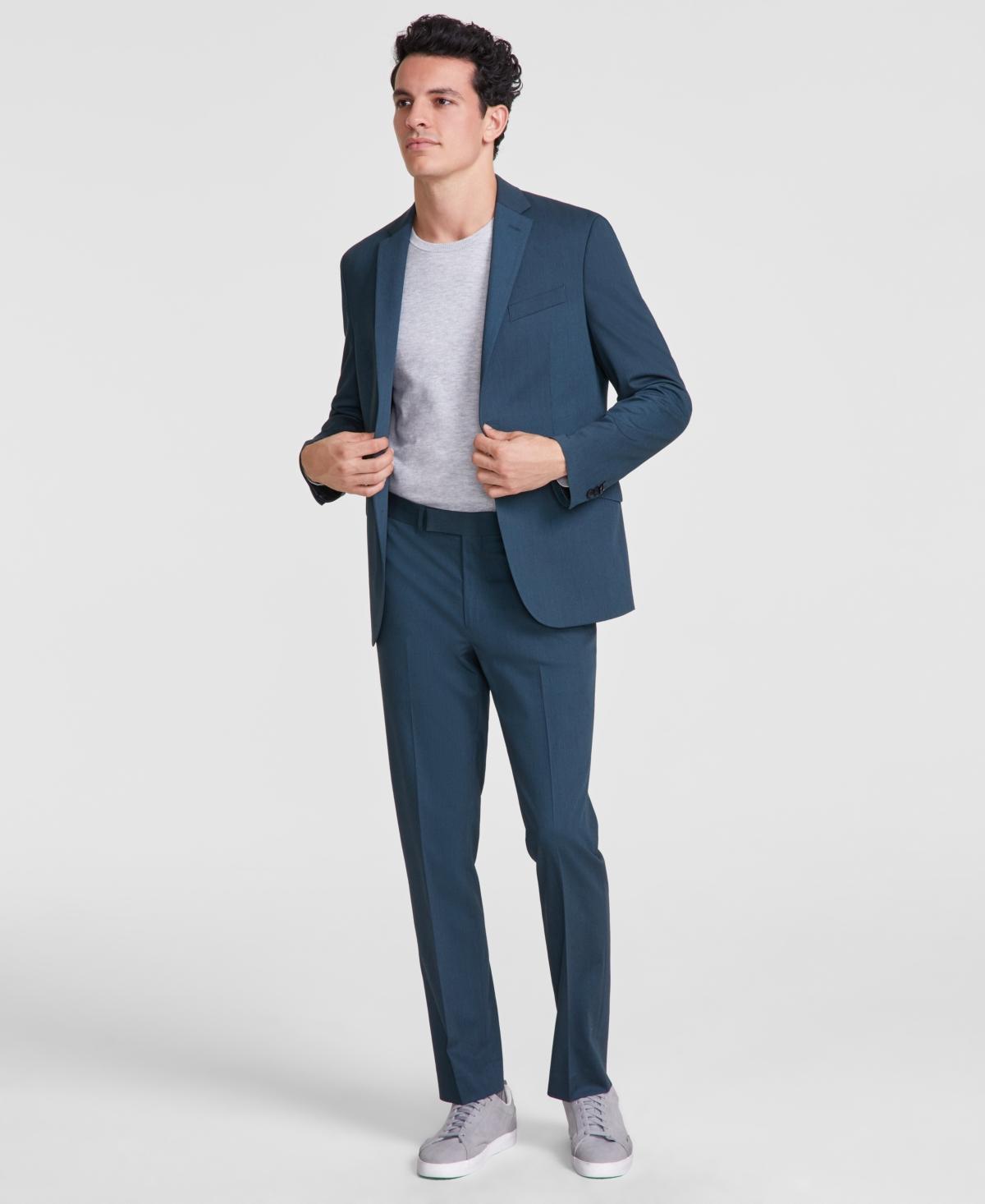 Kenneth Cole Reaction Mens Techni-Cole Slim-Fit Stretch Suit Product Image