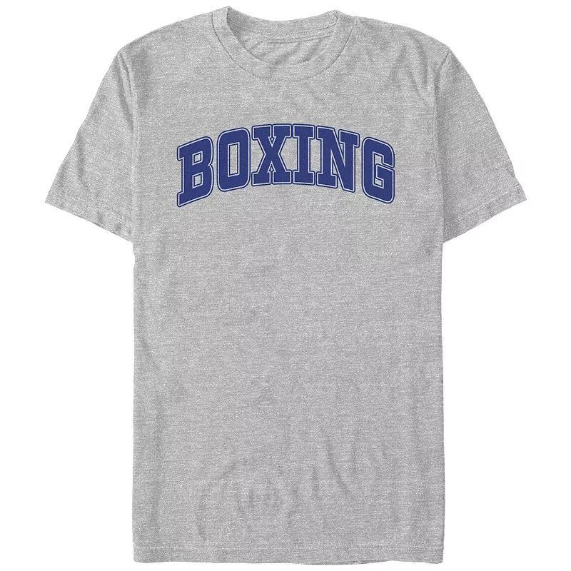 Mens Boxing Graphic Tee Athletic Grey Product Image