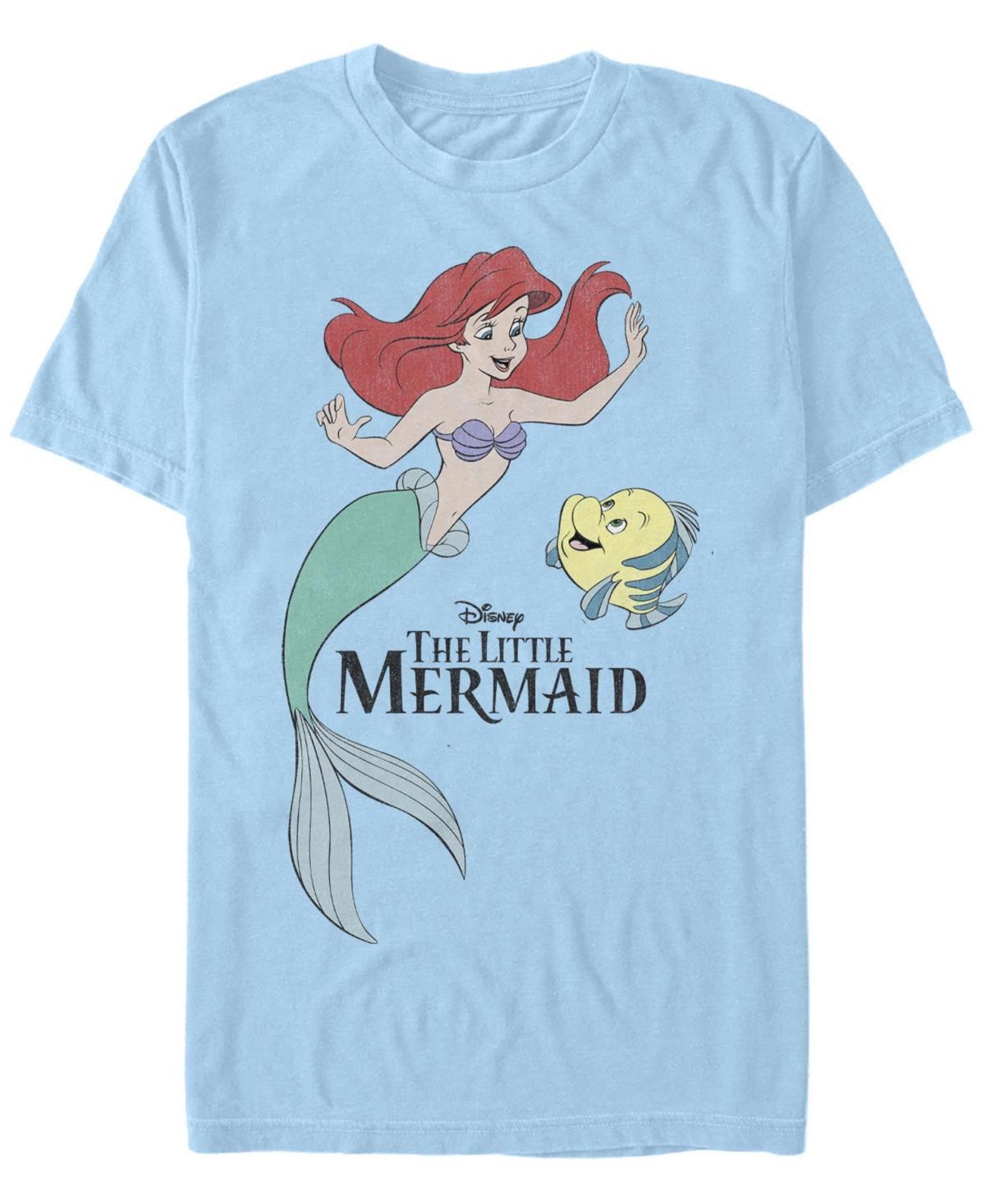 Mens Disney The Little Mermaid Ariel & Flounder Portrait Tee Product Image