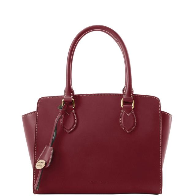 Dooney & Bourke Womens Alto Flavia Leather Tote Bag in Red Product Image