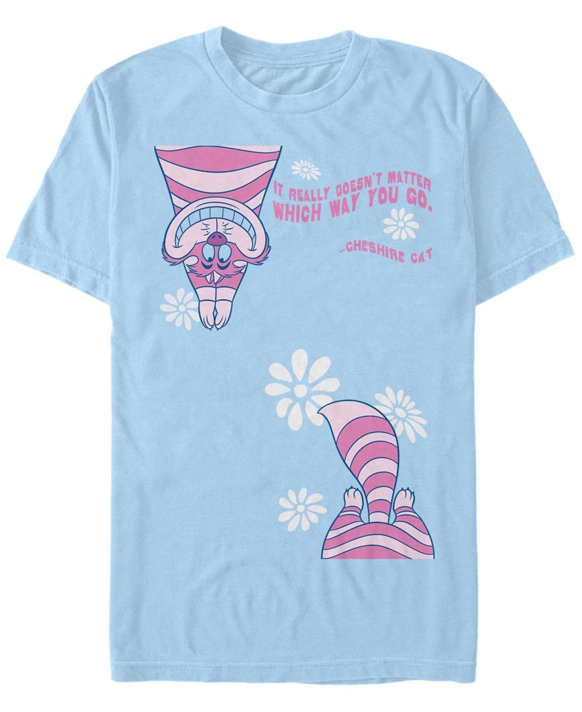 Mens Alice in Wonderland Cheshire Split Short Sleeve T-shirt Product Image