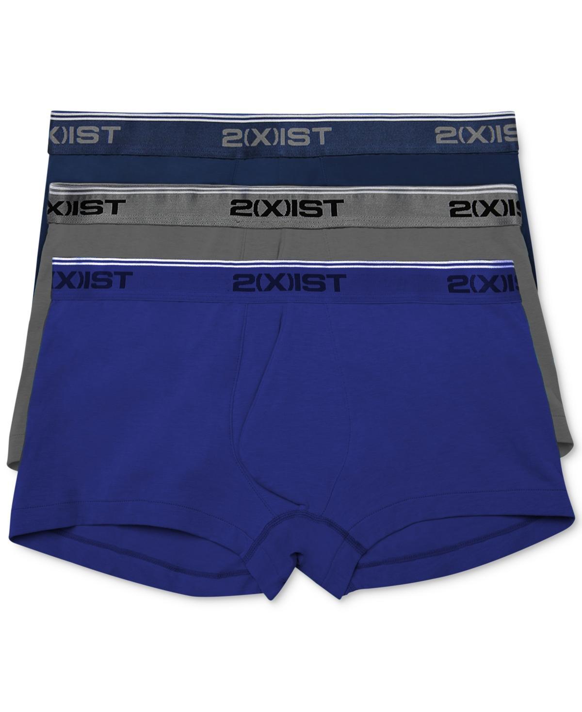 Mens 3-Pack Stretch Cotton No-Show Trunks Product Image