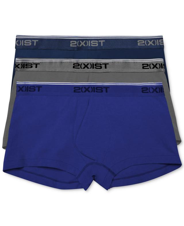 2(X)IST Stretch 3 Pack No Show Trunk (Eclipse/Lead/Dazzling Blue) Men's Underwear Product Image