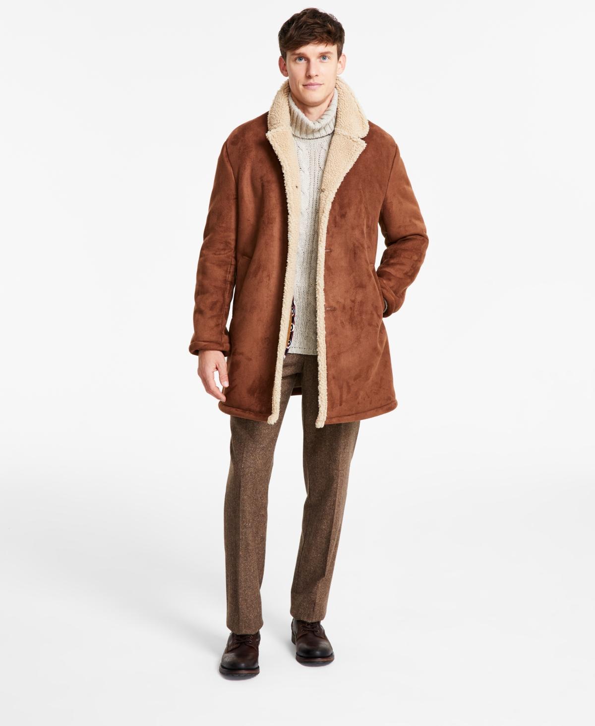 Ben Sherman Mens Shearling Classic Fit Overcoats Product Image