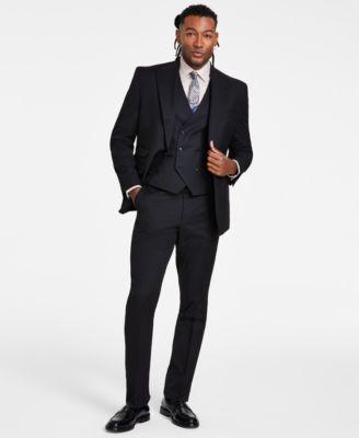 Tayion Collection Mens Classic Fit Solid Vested Suit Separates Product Image