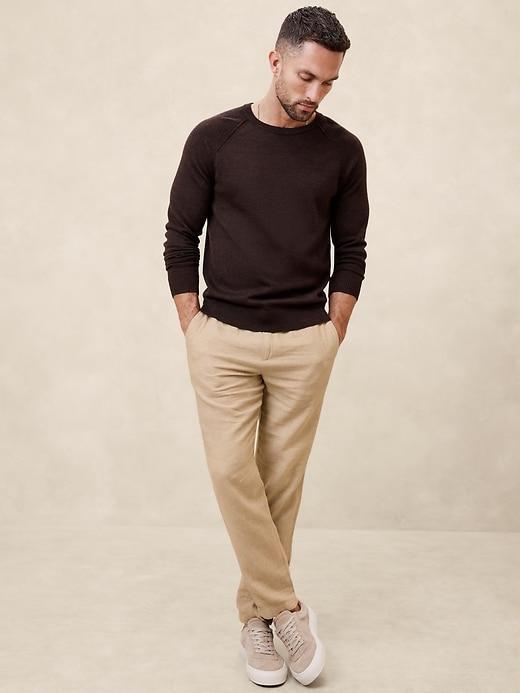 Athletic-Fit Linen-Blend Pant Product Image