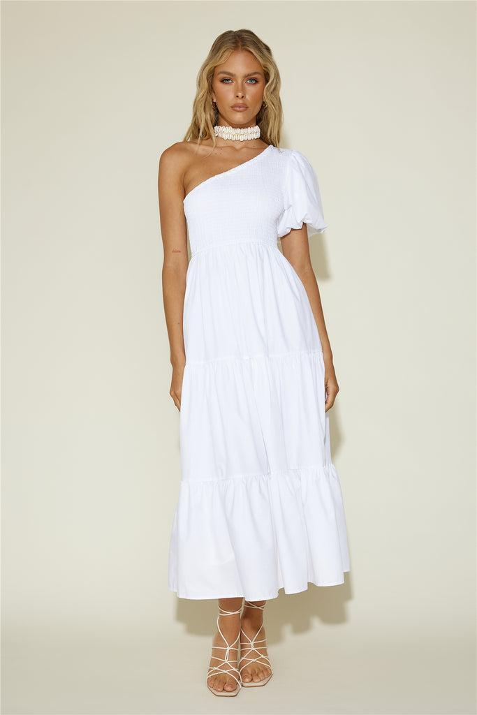 Strawberry Daiquiri Maxi Dress White product image