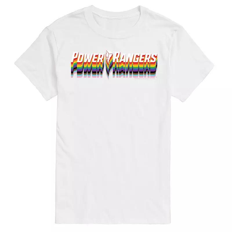 Mens Power Rangers Pride Logo Graphic Tee Product Image