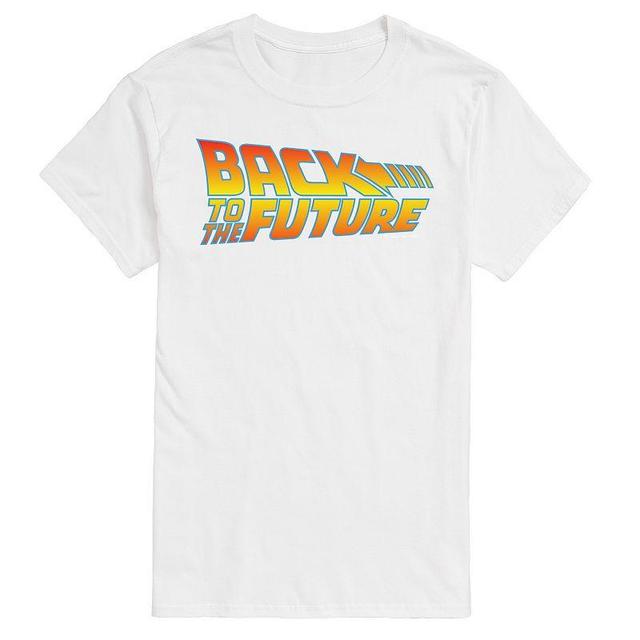 Mens Back To The Future Logo Tee Blue Product Image