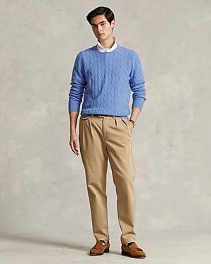 Mens Cashmere Cable-Knit Sweater Product Image