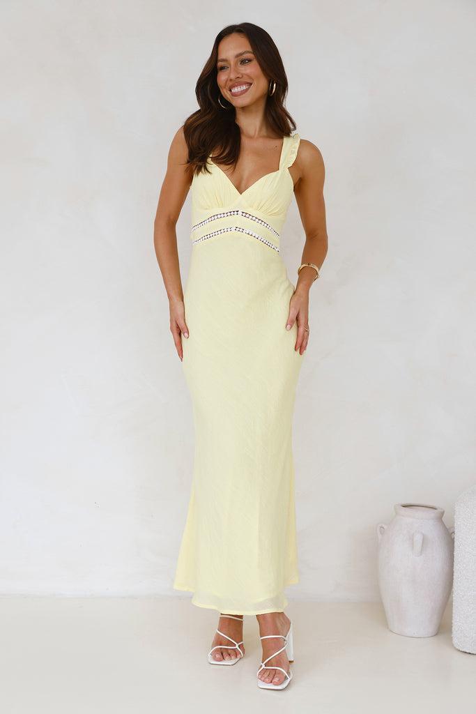 Natural Glow Maxi Dress Yellow Product Image