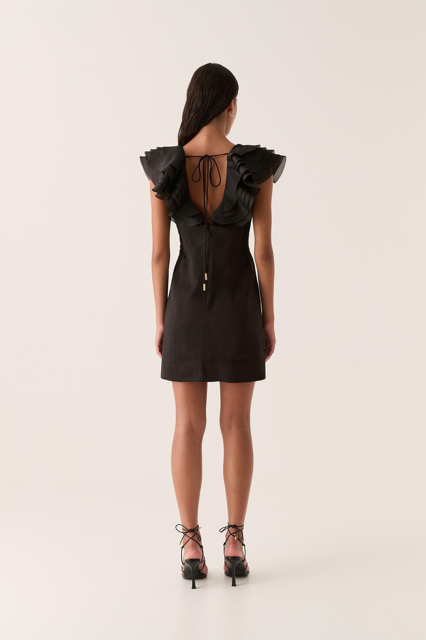 Charmed Plunge Mini Dress Product Image