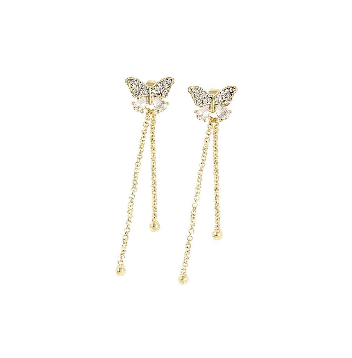 Sohi Women Butterfly Drop Earrings Product Image