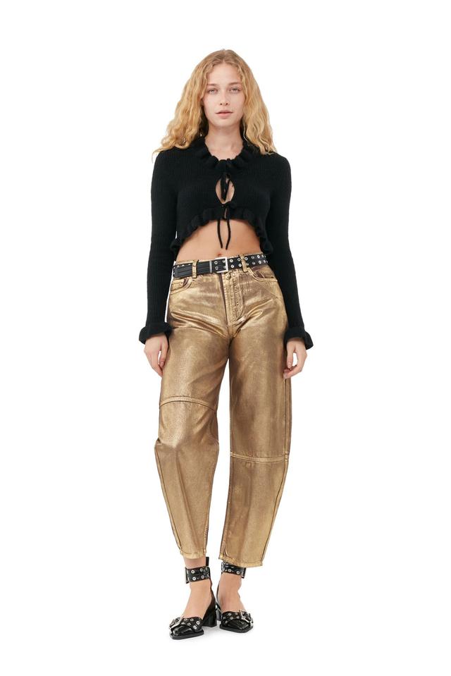 Gold Foil Stary Jeans Product Image