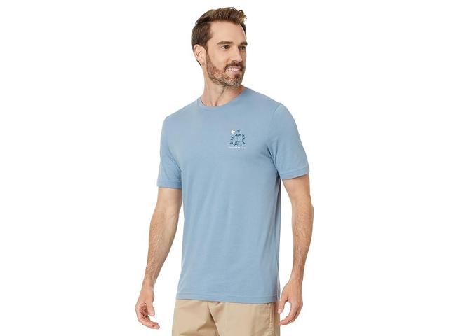 TravisMathew Storm City (Light Teal) Men's Short Sleeve Knit Product Image