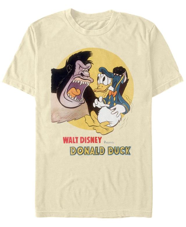 Mens Disney Mickey & Friends Donald Duck & The Gorilla Tee Natural Product Image