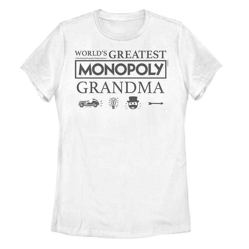 Juniors Monopoly Worlds Greatest Grandma Tee, Womens Product Image